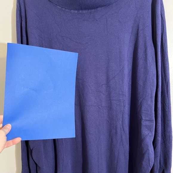 Lane Bryant Sweater Women 26 Purple Neutral Coastal Preppy Western Boho Retro - Picture 12 of 13